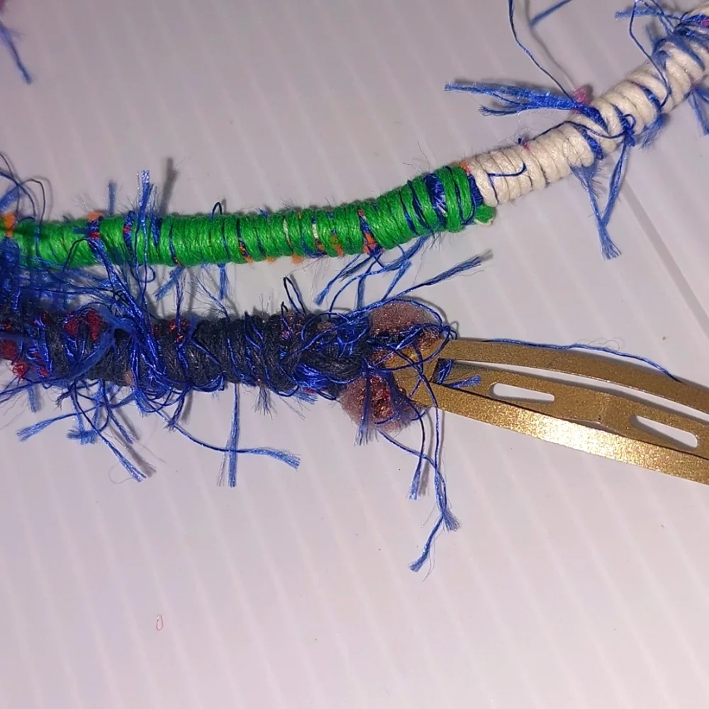 Colorful Hair Decoration ,Clip it right into your hair .Handmade